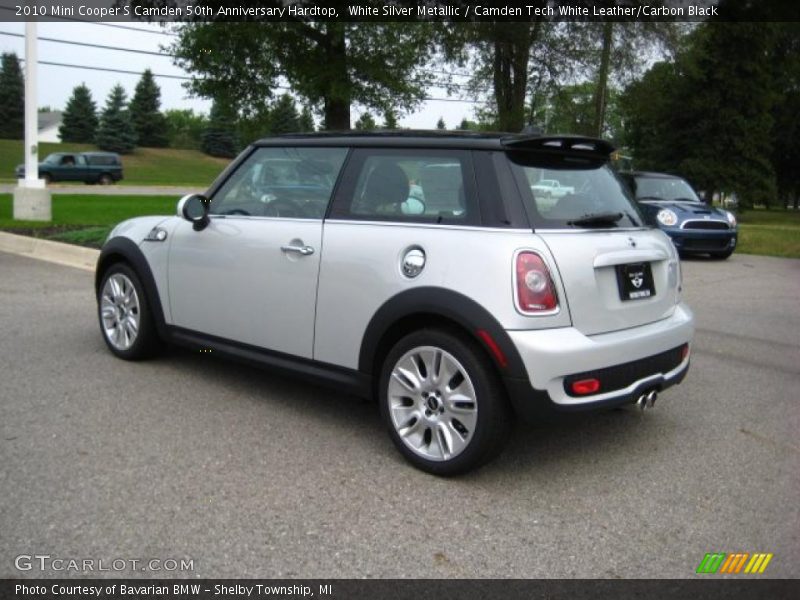 White Silver Metallic / Camden Tech White Leather/Carbon Black 2010 Mini Cooper S Camden 50th Anniversary Hardtop
