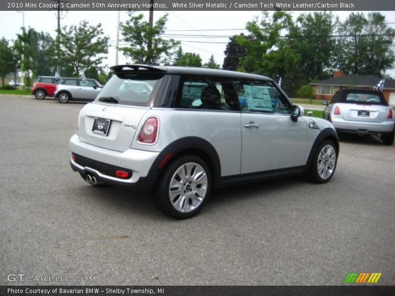 White Silver Metallic / Camden Tech White Leather/Carbon Black 2010 Mini Cooper S Camden 50th Anniversary Hardtop