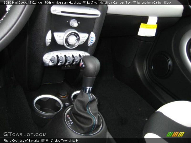White Silver Metallic / Camden Tech White Leather/Carbon Black 2010 Mini Cooper S Camden 50th Anniversary Hardtop