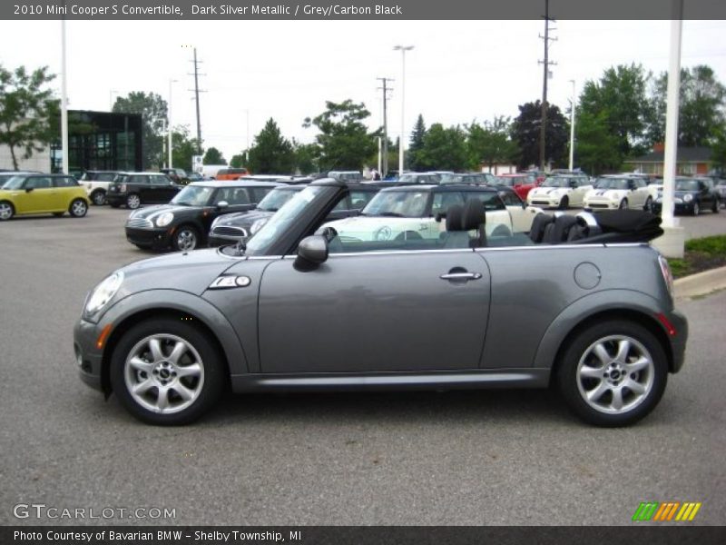 Dark Silver Metallic / Grey/Carbon Black 2010 Mini Cooper S Convertible