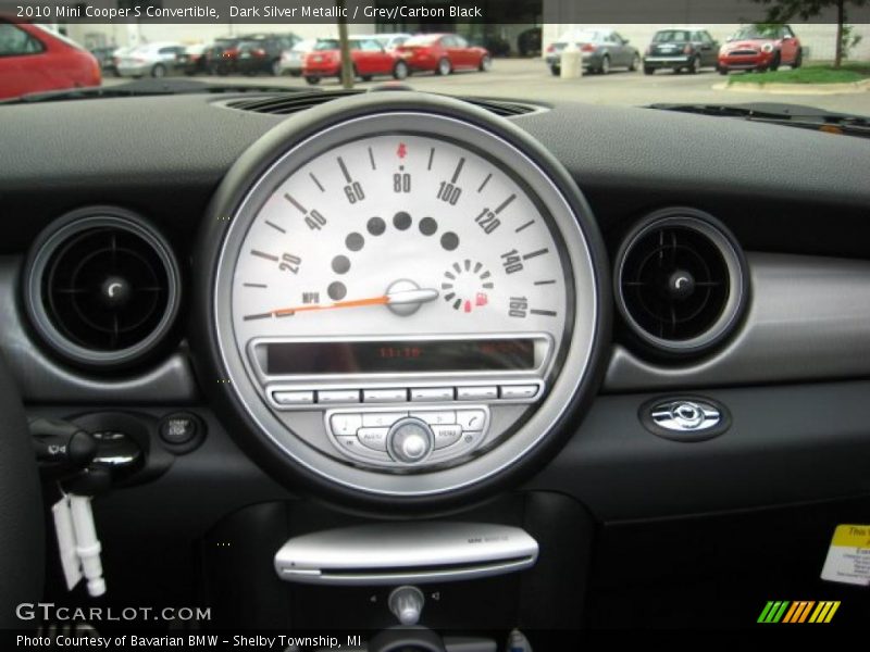 Dark Silver Metallic / Grey/Carbon Black 2010 Mini Cooper S Convertible
