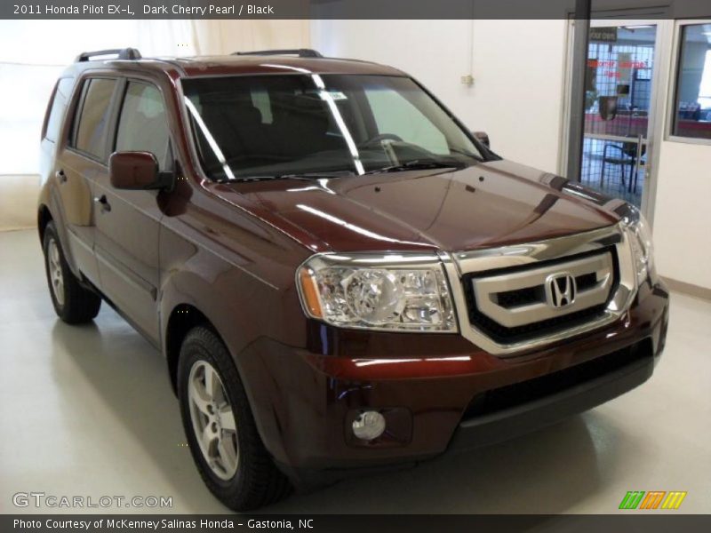 Dark Cherry Pearl / Black 2011 Honda Pilot EX-L