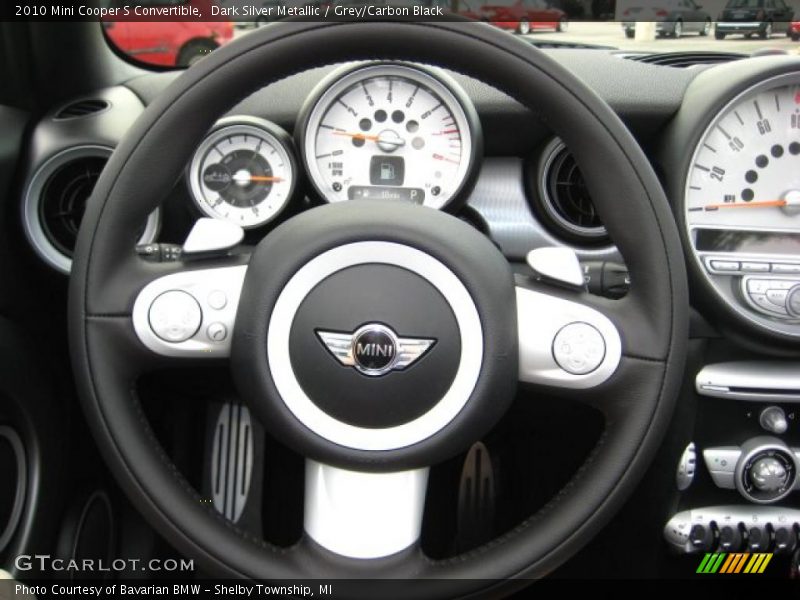 Dark Silver Metallic / Grey/Carbon Black 2010 Mini Cooper S Convertible