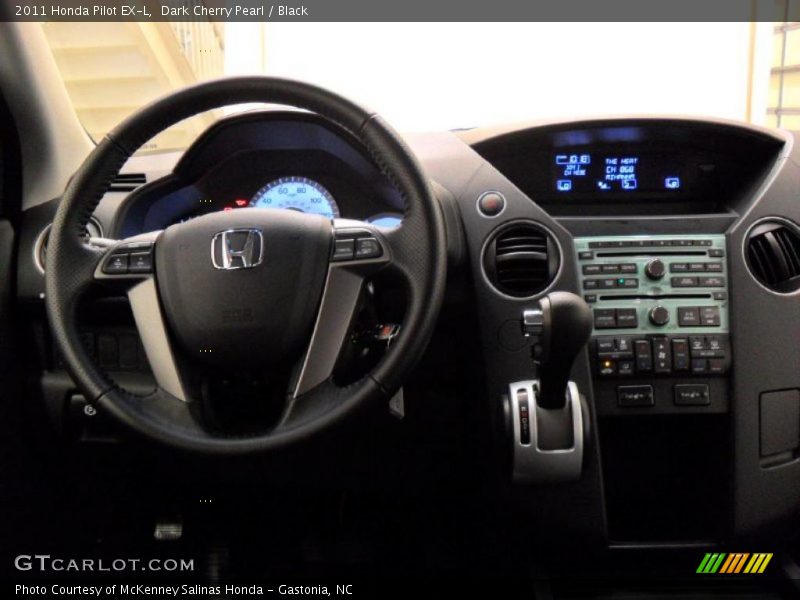 Dark Cherry Pearl / Black 2011 Honda Pilot EX-L