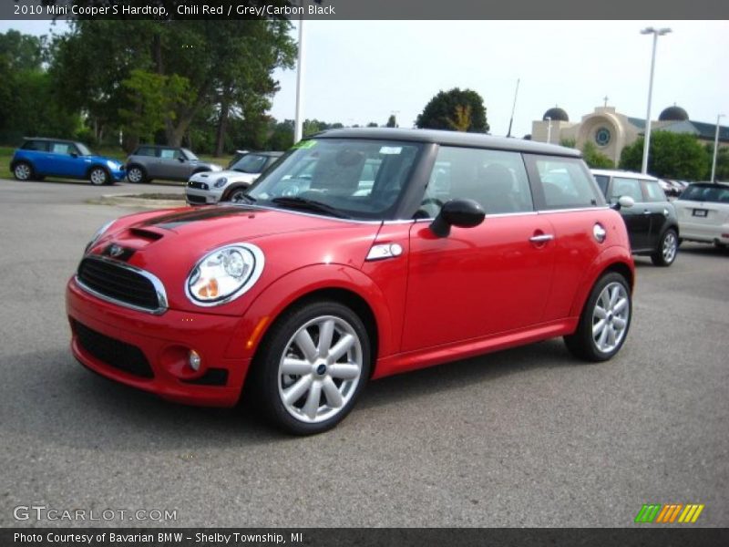 Chili Red / Grey/Carbon Black 2010 Mini Cooper S Hardtop