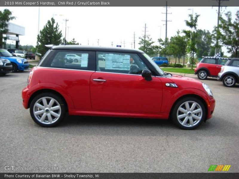 Chili Red / Grey/Carbon Black 2010 Mini Cooper S Hardtop