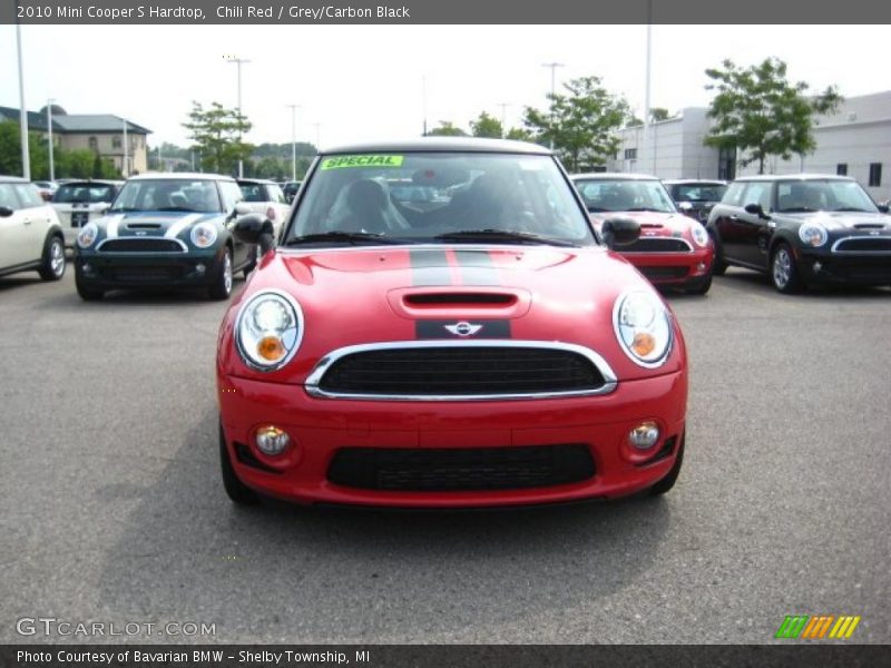 Chili Red / Grey/Carbon Black 2010 Mini Cooper S Hardtop