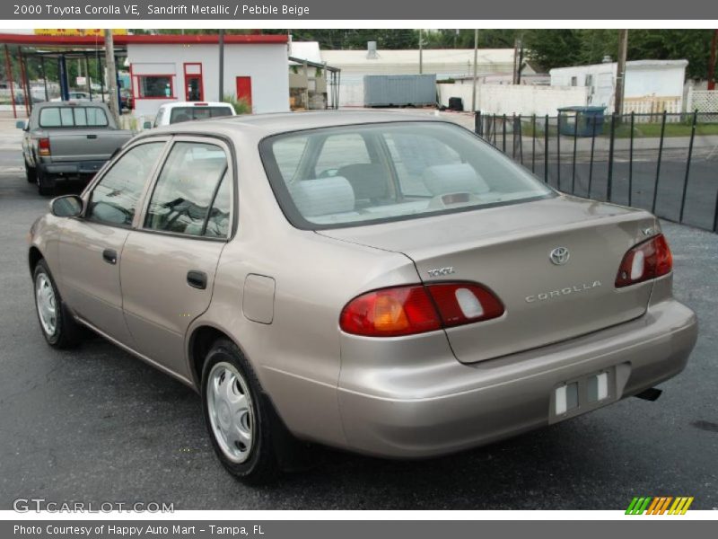 Sandrift Metallic / Pebble Beige 2000 Toyota Corolla VE