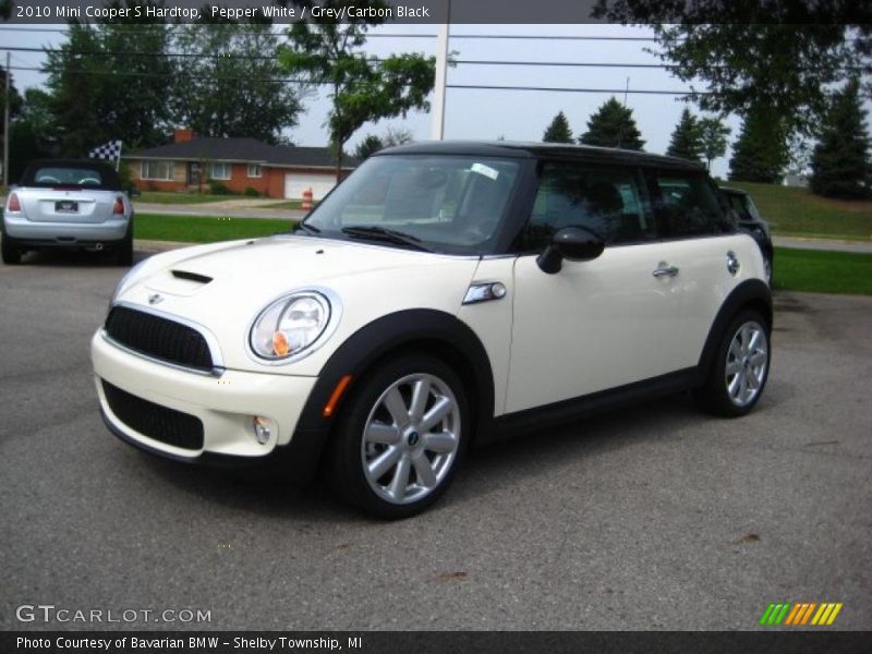 Pepper White / Grey/Carbon Black 2010 Mini Cooper S Hardtop
