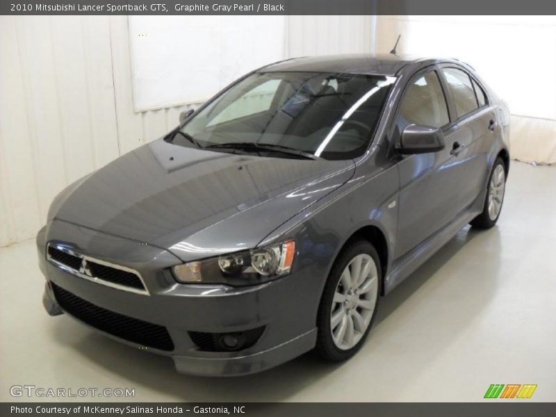 Graphite Gray Pearl / Black 2010 Mitsubishi Lancer Sportback GTS