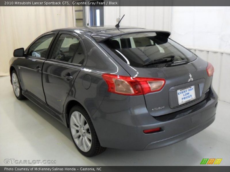 Graphite Gray Pearl / Black 2010 Mitsubishi Lancer Sportback GTS