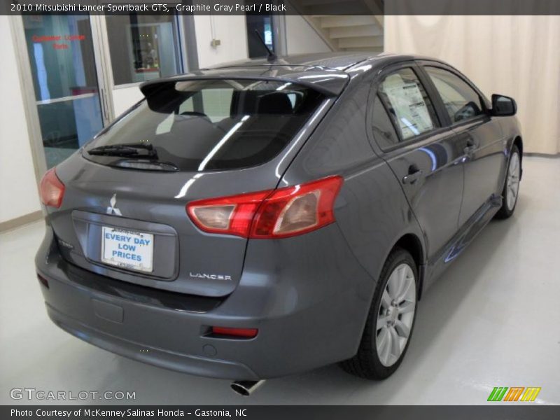 Graphite Gray Pearl / Black 2010 Mitsubishi Lancer Sportback GTS