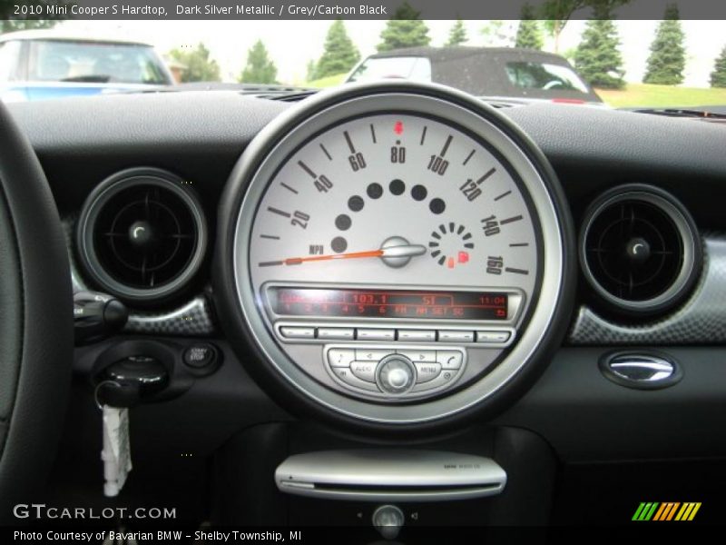 Dark Silver Metallic / Grey/Carbon Black 2010 Mini Cooper S Hardtop