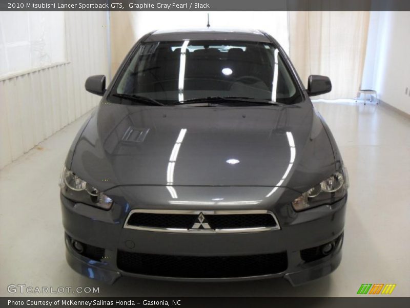 Graphite Gray Pearl / Black 2010 Mitsubishi Lancer Sportback GTS