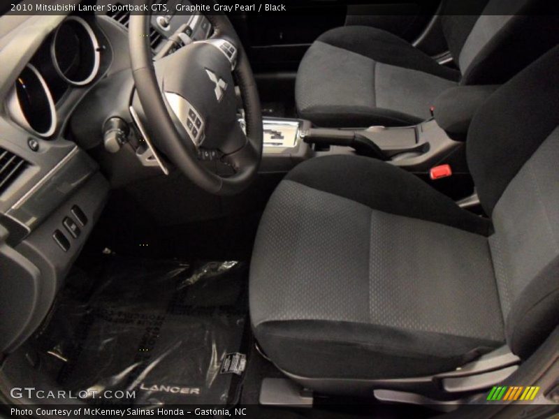 Graphite Gray Pearl / Black 2010 Mitsubishi Lancer Sportback GTS