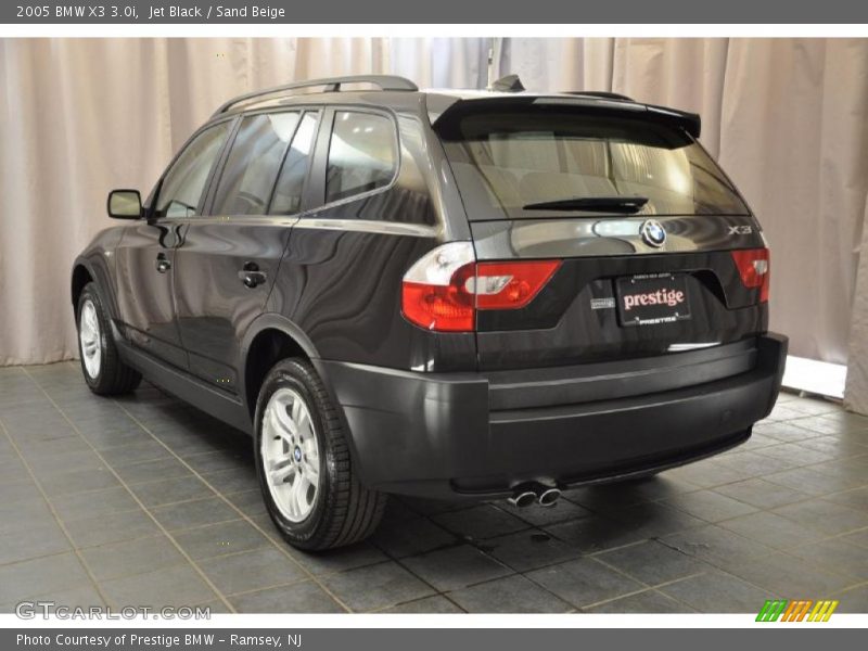 Jet Black / Sand Beige 2005 BMW X3 3.0i