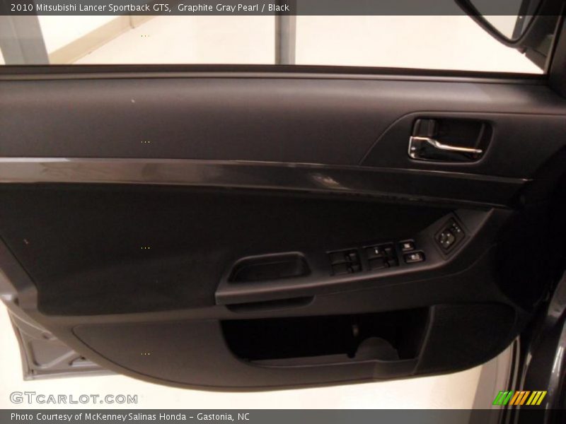 Graphite Gray Pearl / Black 2010 Mitsubishi Lancer Sportback GTS