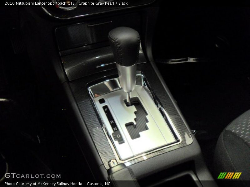 Graphite Gray Pearl / Black 2010 Mitsubishi Lancer Sportback GTS