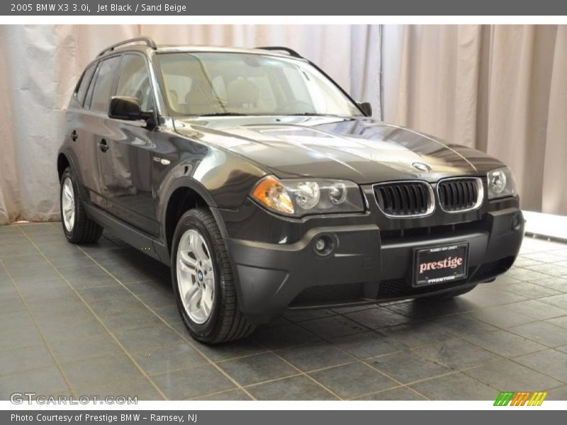 Jet Black / Sand Beige 2005 BMW X3 3.0i