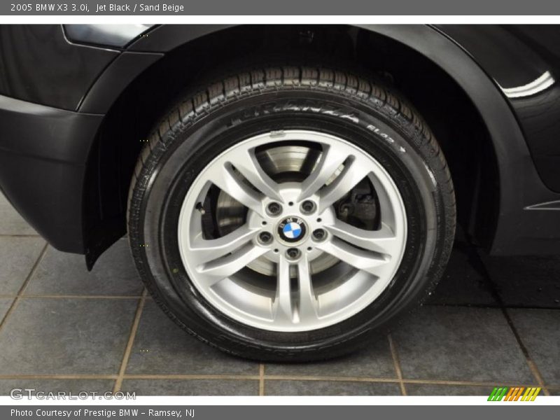 Jet Black / Sand Beige 2005 BMW X3 3.0i