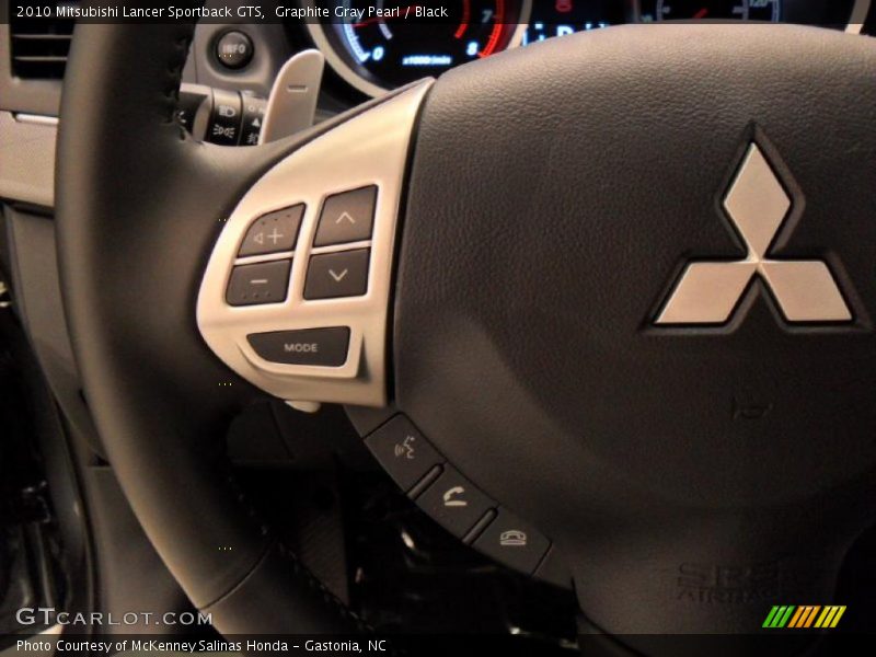 Graphite Gray Pearl / Black 2010 Mitsubishi Lancer Sportback GTS