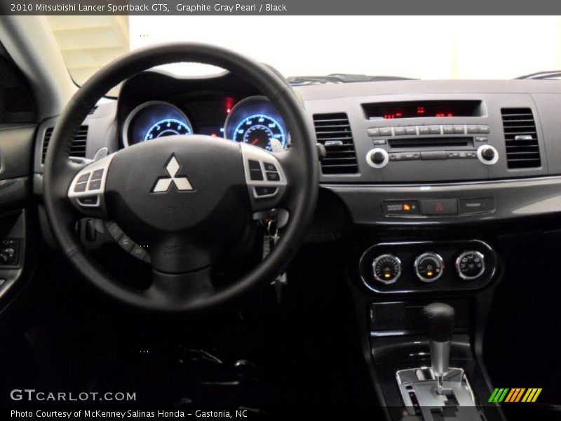 Graphite Gray Pearl / Black 2010 Mitsubishi Lancer Sportback GTS
