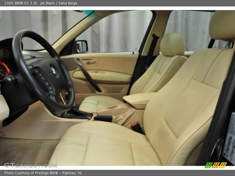 Jet Black / Sand Beige 2005 BMW X3 3.0i