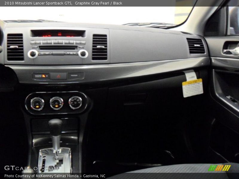 Graphite Gray Pearl / Black 2010 Mitsubishi Lancer Sportback GTS