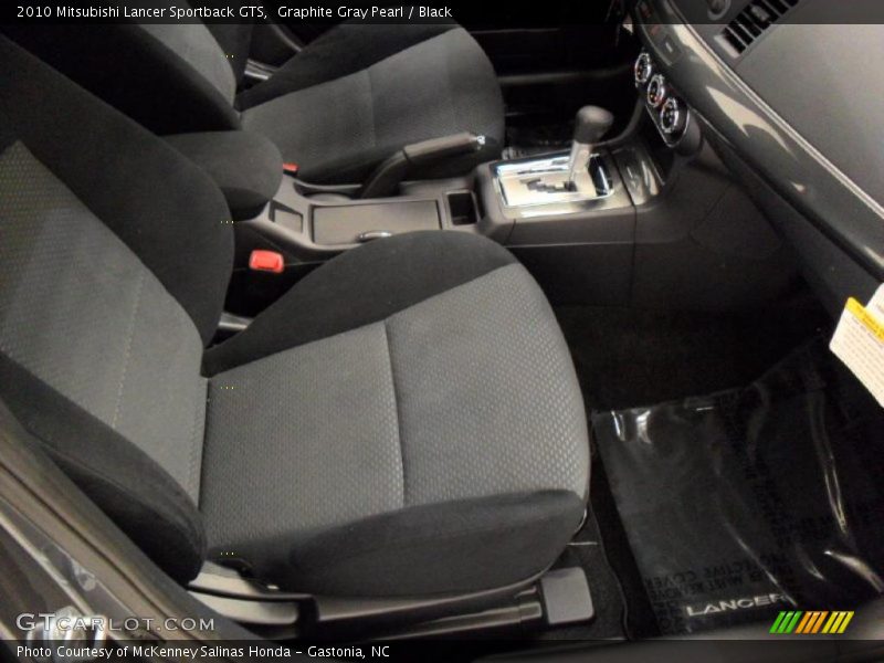 Graphite Gray Pearl / Black 2010 Mitsubishi Lancer Sportback GTS