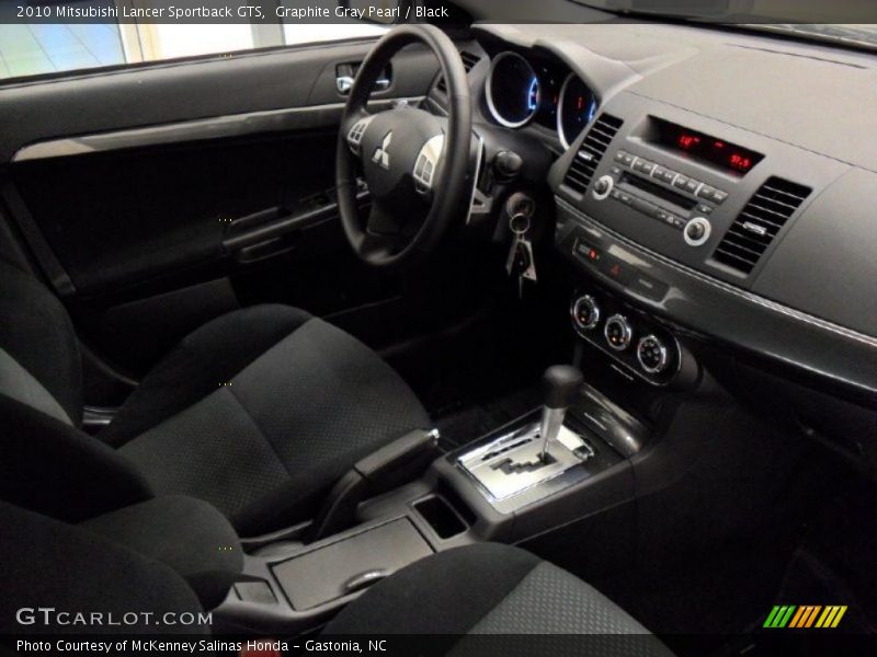 Graphite Gray Pearl / Black 2010 Mitsubishi Lancer Sportback GTS