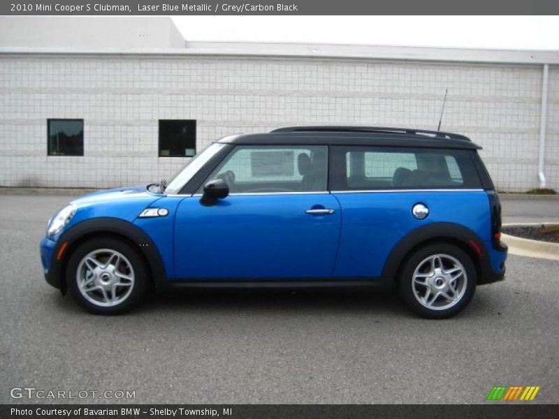 Laser Blue Metallic / Grey/Carbon Black 2010 Mini Cooper S Clubman