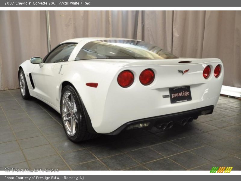 Arctic White / Red 2007 Chevrolet Corvette Z06