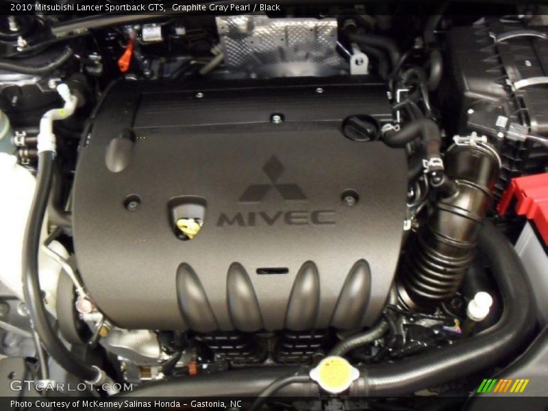 Graphite Gray Pearl / Black 2010 Mitsubishi Lancer Sportback GTS