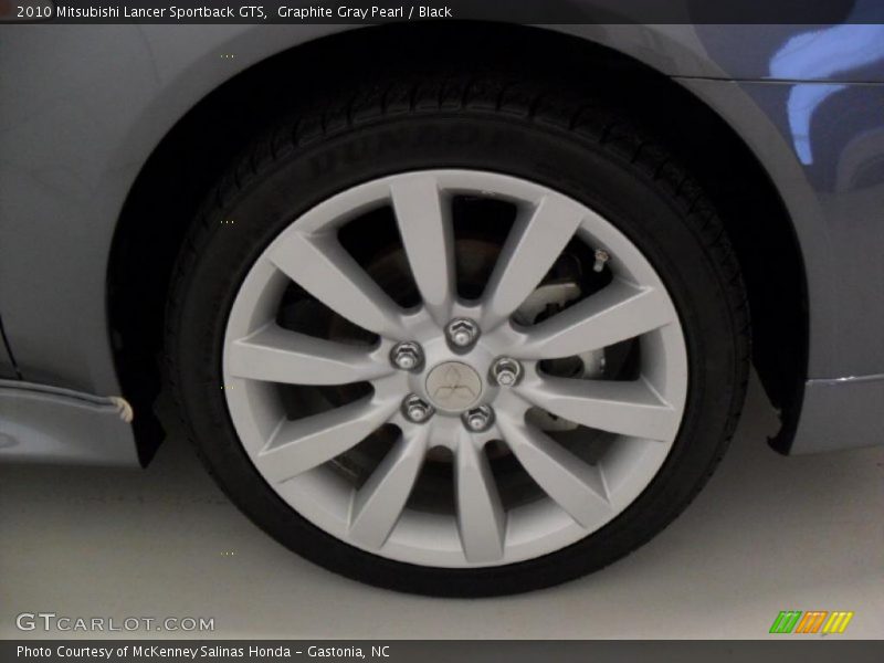 Graphite Gray Pearl / Black 2010 Mitsubishi Lancer Sportback GTS