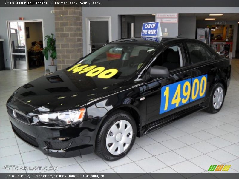 Tarmac Black Pearl / Black 2010 Mitsubishi Lancer DE