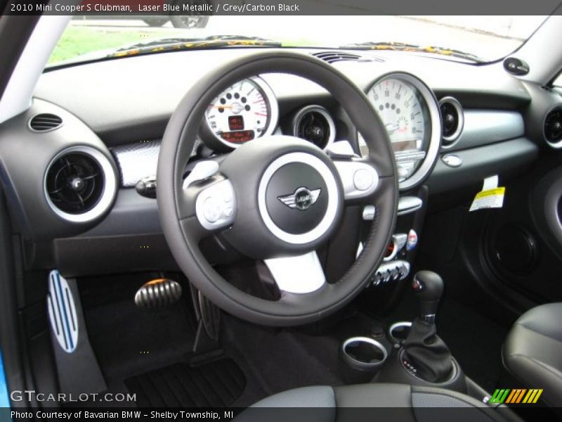 Laser Blue Metallic / Grey/Carbon Black 2010 Mini Cooper S Clubman