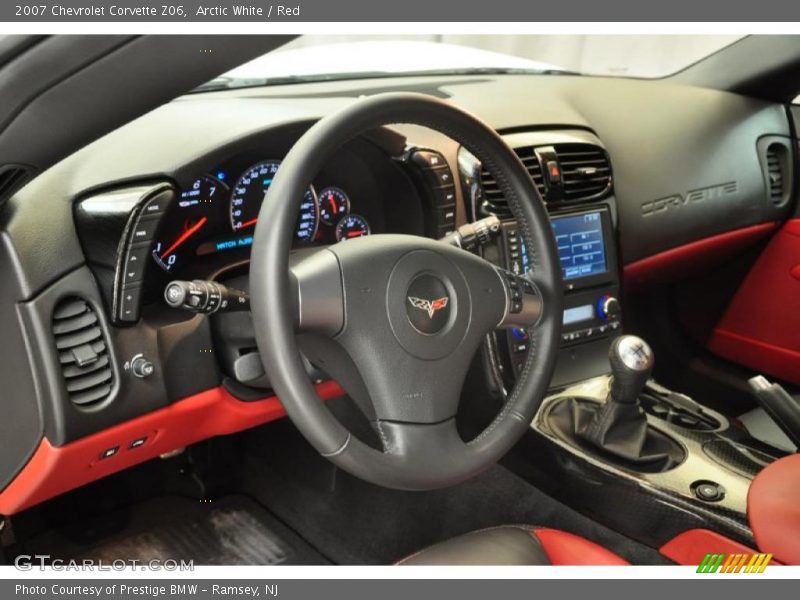 Arctic White / Red 2007 Chevrolet Corvette Z06