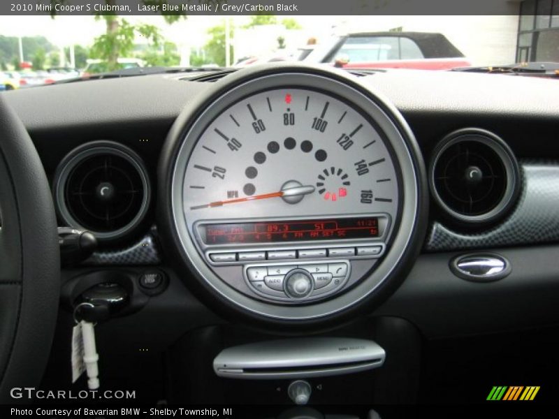 Laser Blue Metallic / Grey/Carbon Black 2010 Mini Cooper S Clubman