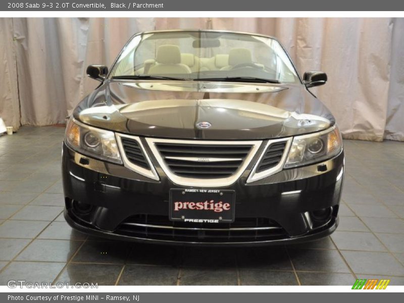 Black / Parchment 2008 Saab 9-3 2.0T Convertible