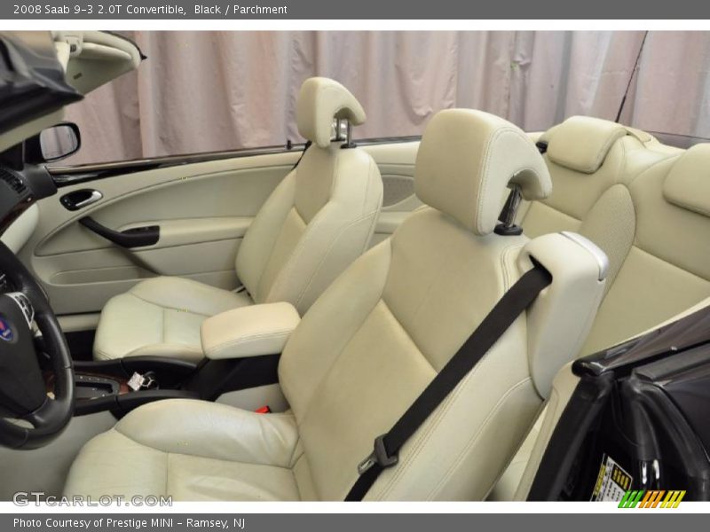 Black / Parchment 2008 Saab 9-3 2.0T Convertible