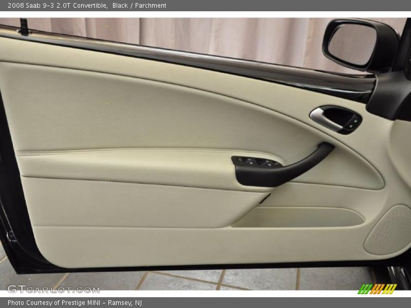 Black / Parchment 2008 Saab 9-3 2.0T Convertible