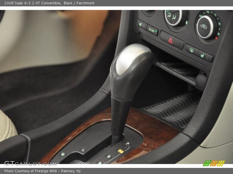 Black / Parchment 2008 Saab 9-3 2.0T Convertible