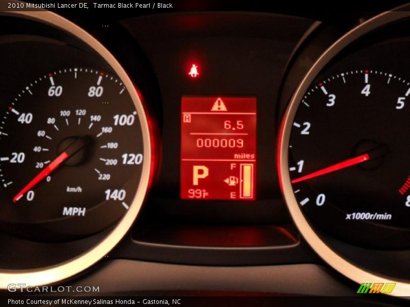 Tarmac Black Pearl / Black 2010 Mitsubishi Lancer DE
