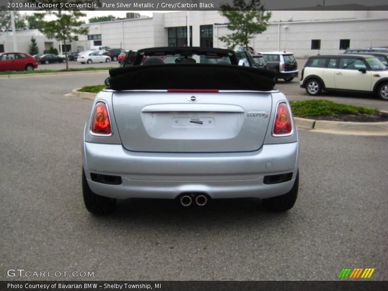 Pure Silver Metallic / Grey/Carbon Black 2010 Mini Cooper S Convertible