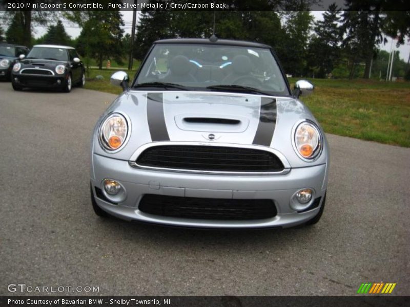 Pure Silver Metallic / Grey/Carbon Black 2010 Mini Cooper S Convertible