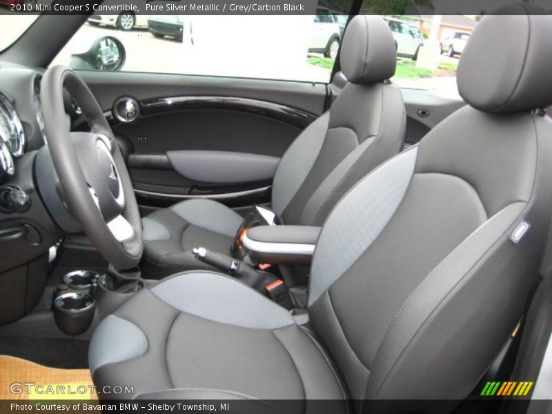 Pure Silver Metallic / Grey/Carbon Black 2010 Mini Cooper S Convertible