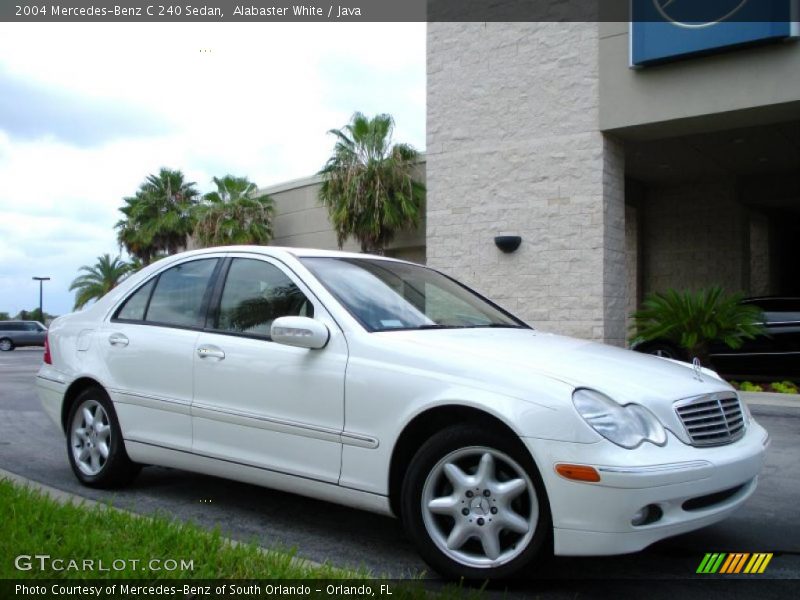 Alabaster White / Java 2004 Mercedes-Benz C 240 Sedan