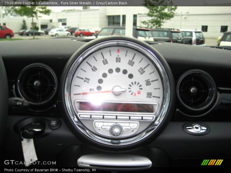 Pure Silver Metallic / Grey/Carbon Black 2010 Mini Cooper S Convertible