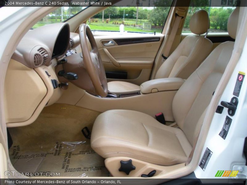 Alabaster White / Java 2004 Mercedes-Benz C 240 Sedan