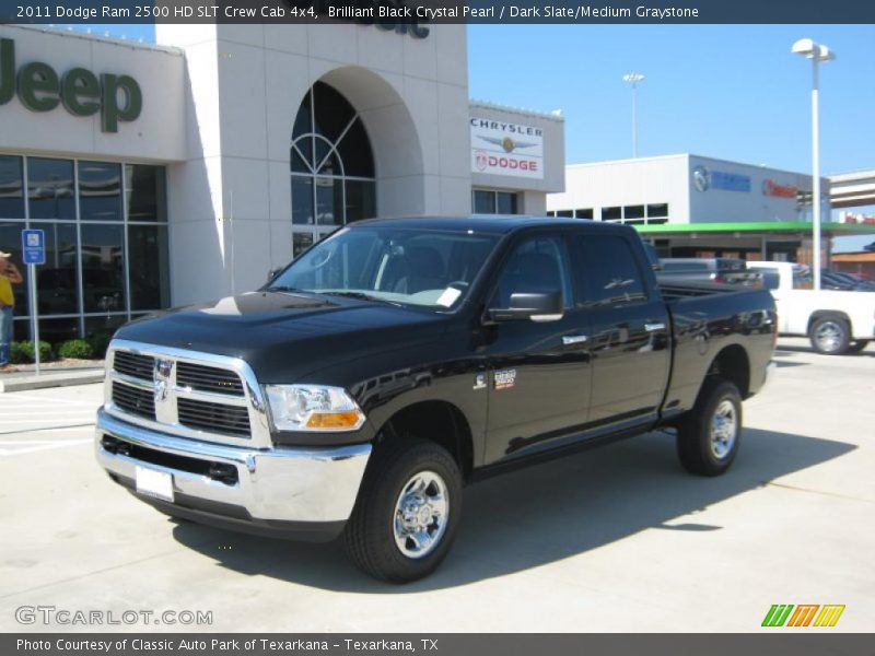 Brilliant Black Crystal Pearl / Dark Slate/Medium Graystone 2011 Dodge Ram 2500 HD SLT Crew Cab 4x4